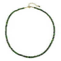 Collana in argento con Diopside Russo