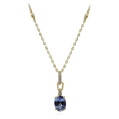 Collana in oro con Tanzanite (non riscaldata) (CIRARI)