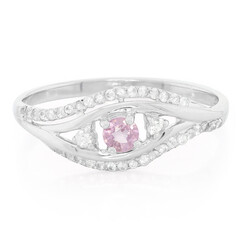 Anello in argento con Zaffiro Ceylon Rosa