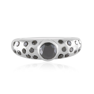 Anello in oro con Diamante Nero