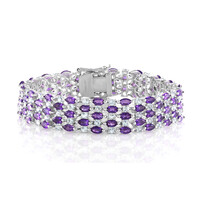 Bracciale in argento con Ametista Zambiana