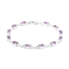 Bracciale in argento con Ametista