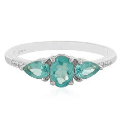 Anello in argento con Apatite Blu