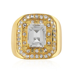 Anello da uomo in argento con Quarzo Bianco