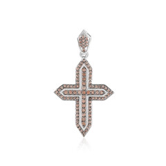 Ciondolo in argento con Zircone Cognac