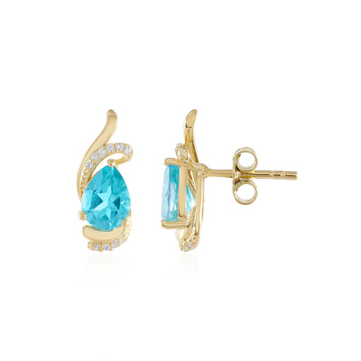 Orecchini in argento con Topazio Paraiba