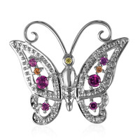 Ciondolo in argento con Rodolite