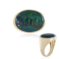 Anello in oro con Opale Matrice Andamooka (AMAYANI)
