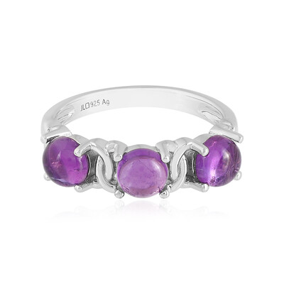 Anello in argento con Ametista Zambiana