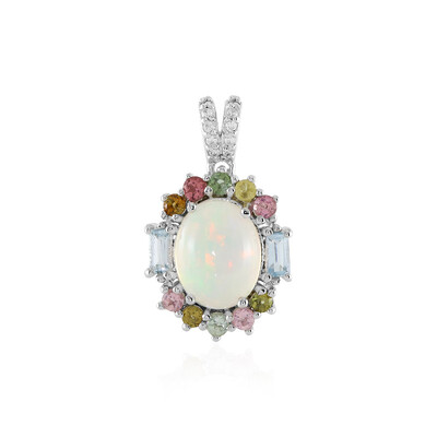 Ciondolo in argento con Opale di Welo
