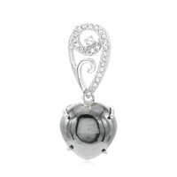 Ciondolo in argento con Ematite Nera