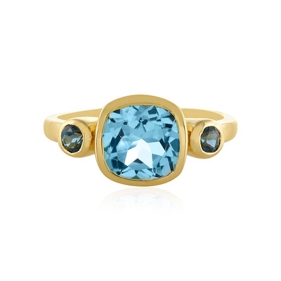 Anello in argento con Topazio Blu Cielo