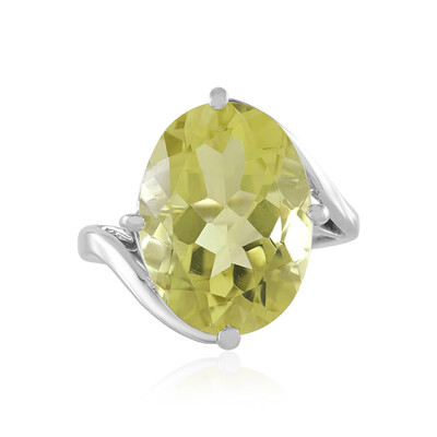 Anello in argento con Quarzo Ouro Verde
