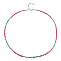 Collana in argento con Rubino del Madagascar