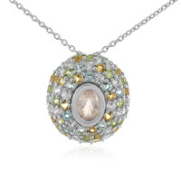 Collana in argento con Quarzo Rosa