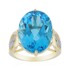 Anello in oro con Topazio Marambaia