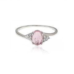 Anello in argento con Tormalina Rosa