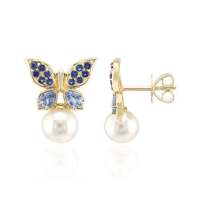 Orecchini in oro con Perla Akoya (Michelle Albala)