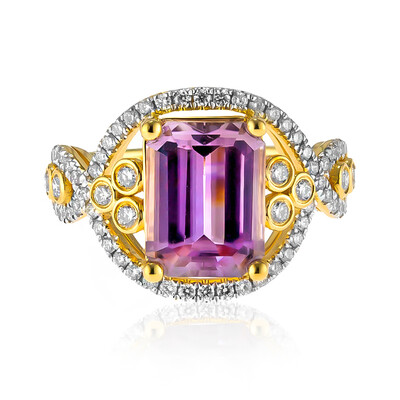 Anello in oro con Diasporo Rosa (AMAYANI)