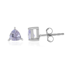 Orecchini in argento con Tanzanite (non riscaldata)