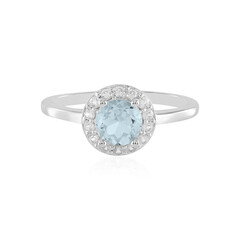 Anello in argento con Topazio Blu Cielo