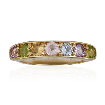 Anello in argento con Peridoto della Birmania
