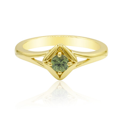 Anello in oro con Demantoide del Madagascar (John Ferry)