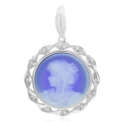 Ciondolo in argento con Agata Blue Lace