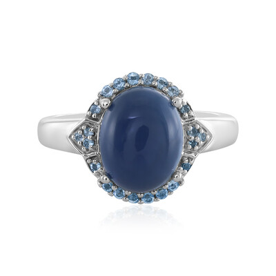 Anello in argento con Opale Blu