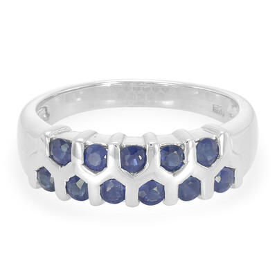 Anello in argento con Zaffiro di Laos