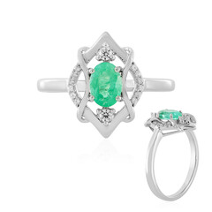 Anello in argento con Smeraldo Russo