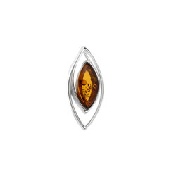 Ciondolo in argento con Ambra Baltica