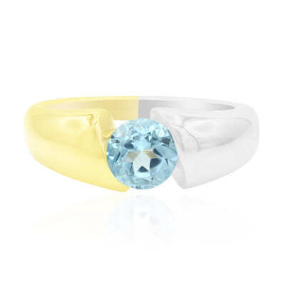 Anello in argento con Topazio Blu Cielo