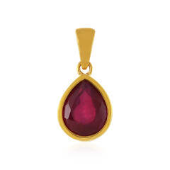 Ciondolo in argento con Rubino del Madagascar