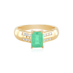 Anello in argento con Smeraldo Colombiano