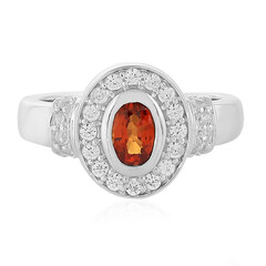 Anello in argento con Zaffiro Tramonto