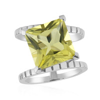 Anello in argento con Citrino Limone