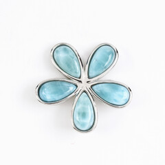 Ciondolo in argento con Larimar