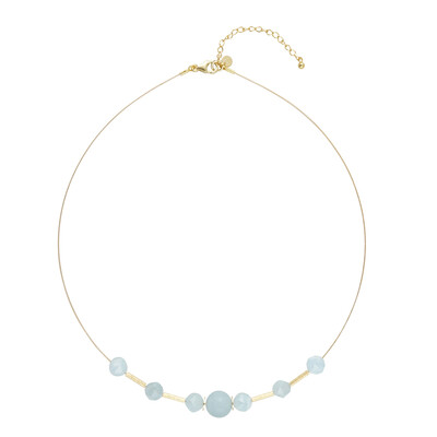 Collana in argento con Acquamarina Brasiliana