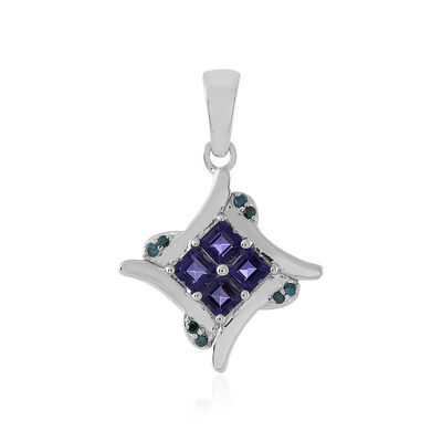 Ciondolo in argento con Iolite