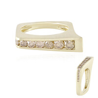 Anello in oro con Diamante Champagne I2 (de Melo)