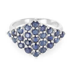 Anello in argento con Zaffiro Blu