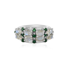 Anello in argento con Labradorite Blu Maniry (KM by Juwelo)