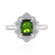 Anello in argento con Diopside Russo