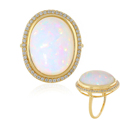 Anello in oro con Opale di Welo