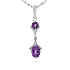 Collana in argento con Ametista Zambiana