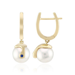 Orecchini in oro con Perla Bianca dei Mari del Sud (Michelle Albala)