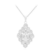 Collana in argento con Topazio Bianco