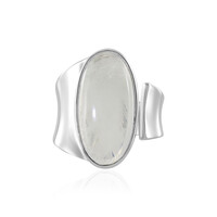 Anello in argento con Pietra di Luna Arcobaleno
