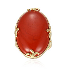 Anello in argento con Diaspro Rosso